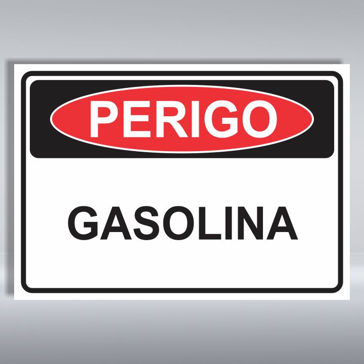 PLACA DE PERIGO | GASOLINA